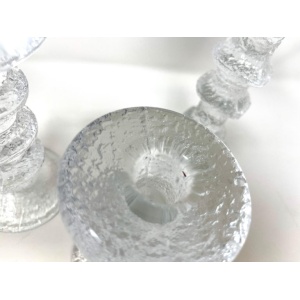 Set of 3 Iittala Finnish Candlesticks Designed by Timo Sarpaneva