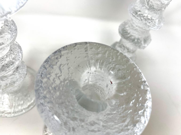 Set of 3 Iittala Finnish Candlesticks Designed by Timo Sarpaneva