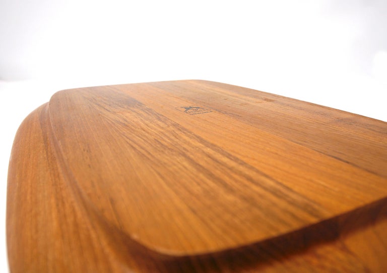 Solid Teak Danish Modern Nissen Carving Platter