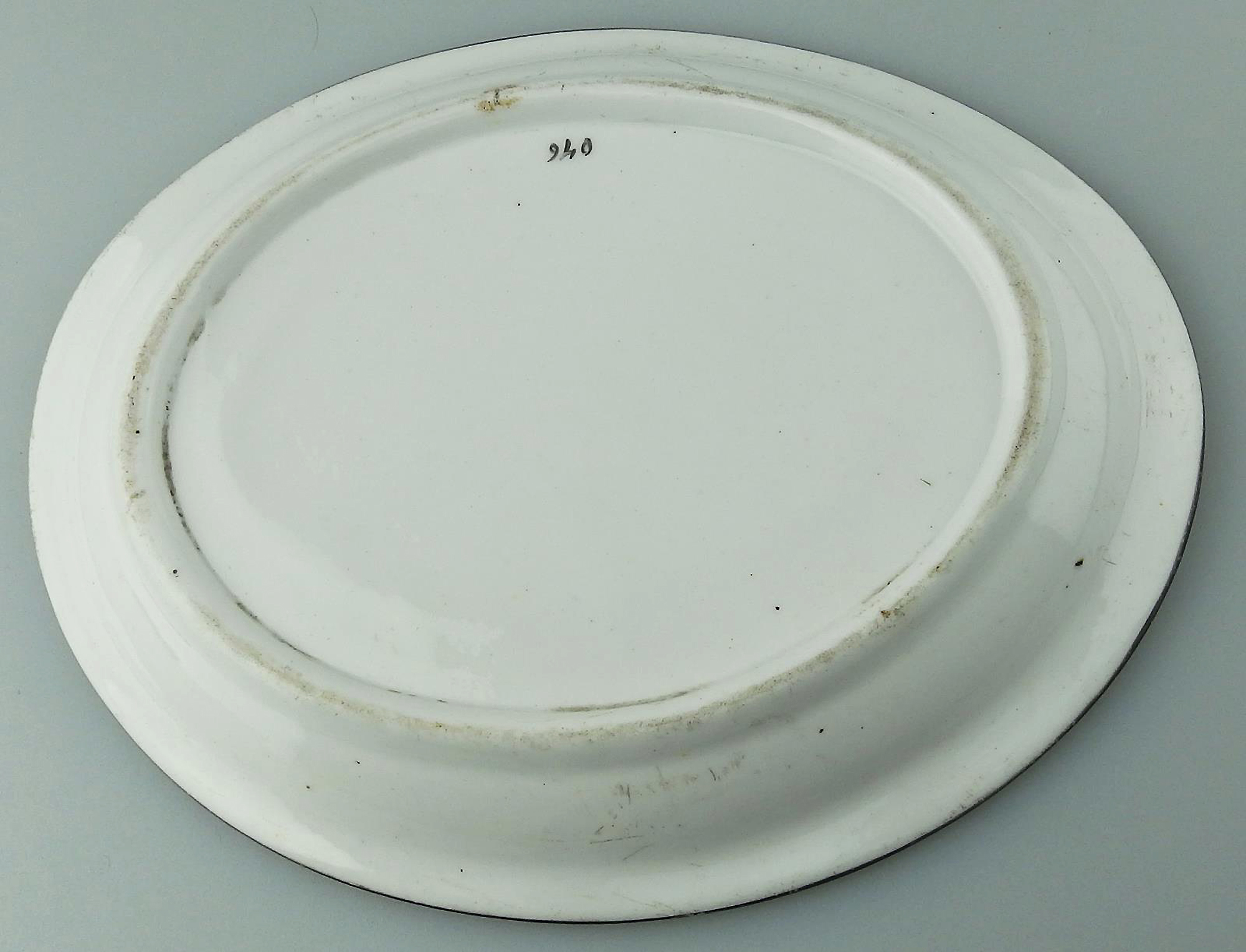 A good Georgian antique English porcelain transferware Teapot Stand C.early 19thC