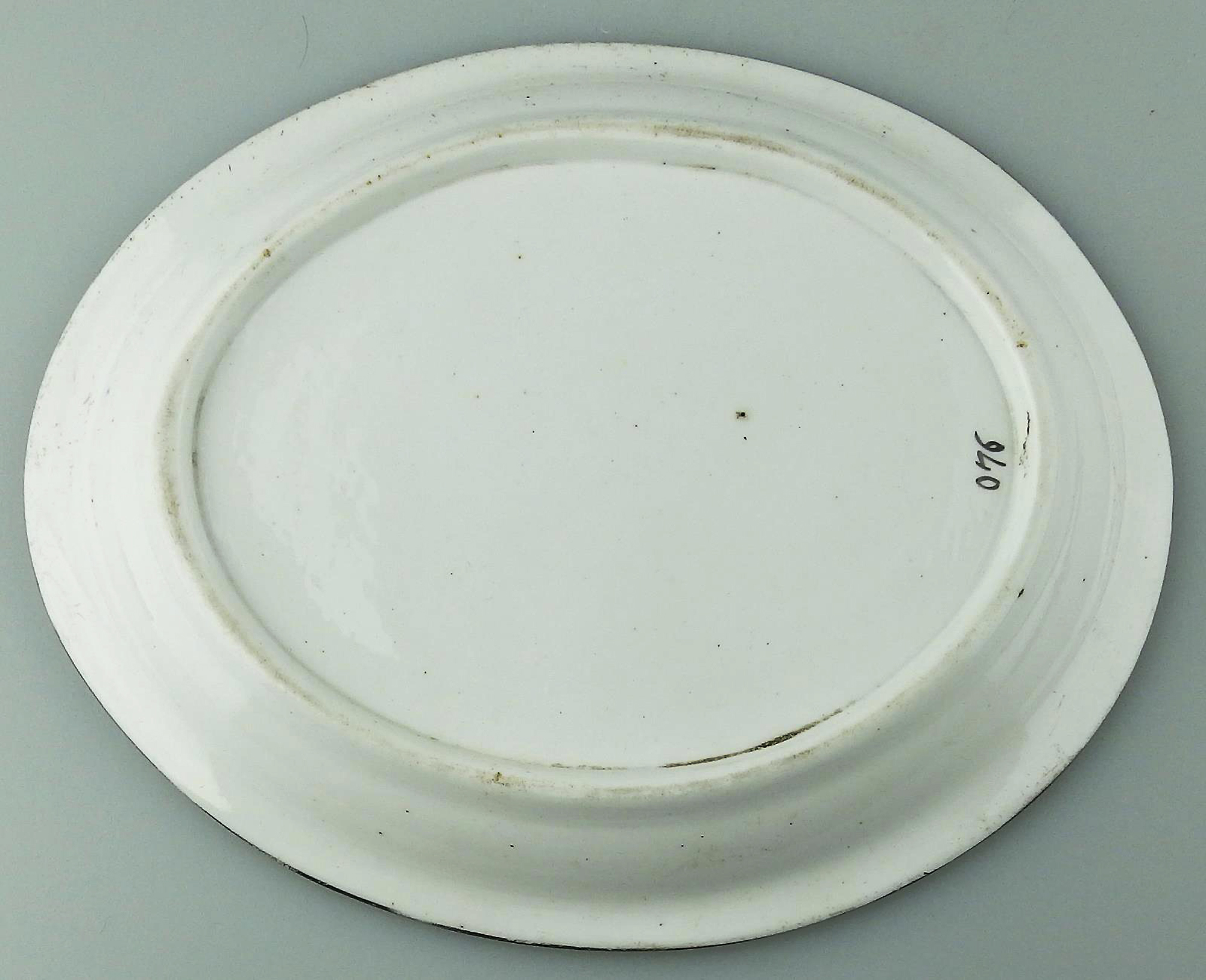 A good Georgian antique English porcelain transferware Teapot Stand C.early 19thC
