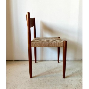 Teak Danish Modern Dining Chair by Poul Volther for Frem Røjle