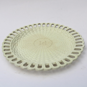 A fine antique Georgian Turner Creamware pottery pierced & moulded Plate C.1785