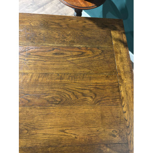 Vintage Dark Oak Dining Table