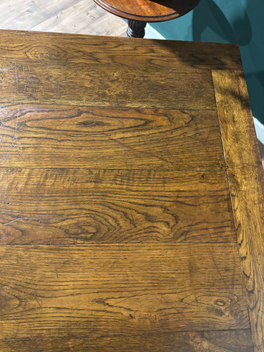 Vintage Dark Oak Dining Table