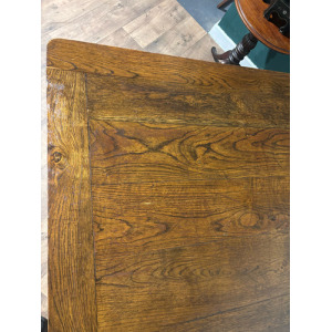 Vintage Dark Oak Dining Table