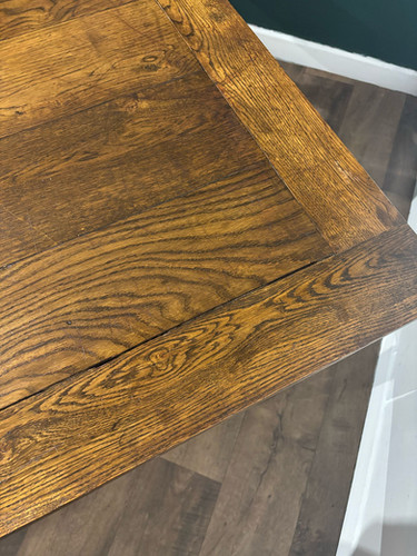 Vintage Dark Oak Dining Table