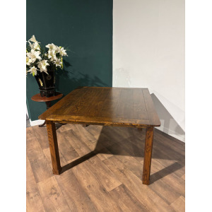 Vintage Dark Oak Dining Table