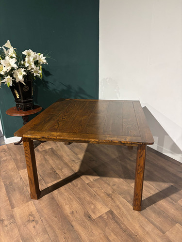Vintage Dark Oak Dining Table