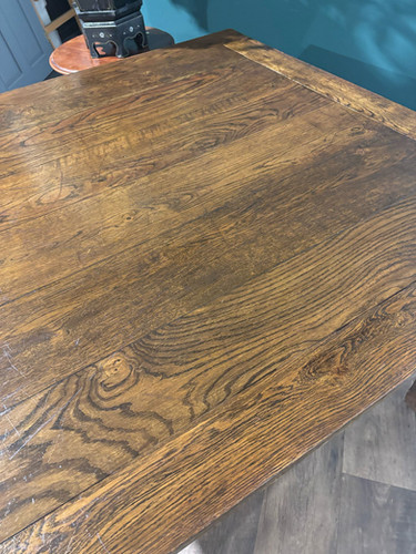Vintage Dark Oak Dining Table