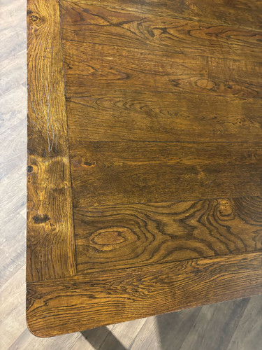 Vintage Dark Oak Dining Table