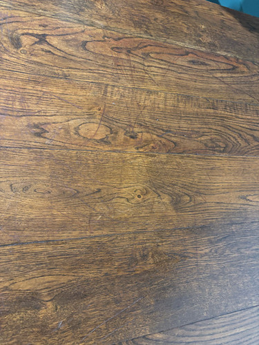 Vintage Dark Oak Dining Table