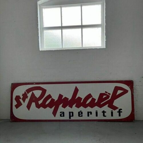 Vintage French St Raphael Advertising Sign Bar Cafe Restaurant Tour De France