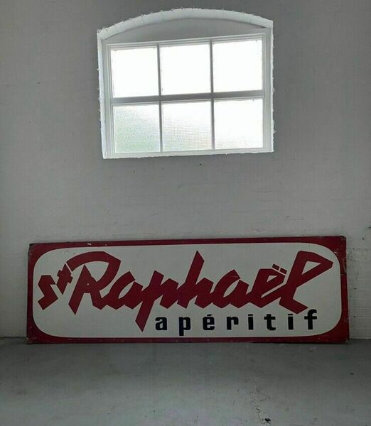 Vintage French St Raphael Advertising Sign Bar Cafe Restaurant Tour De France