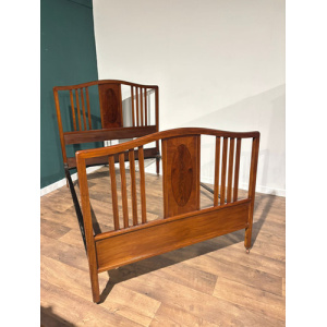 Vintage Mahogany Double Bed Stead