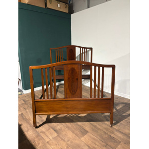 Vintage Mahogany Double Bed Stead