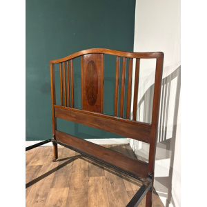 Vintage Mahogany Double Bed Stead