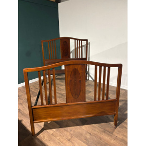 Vintage Mahogany Double Bed Stead