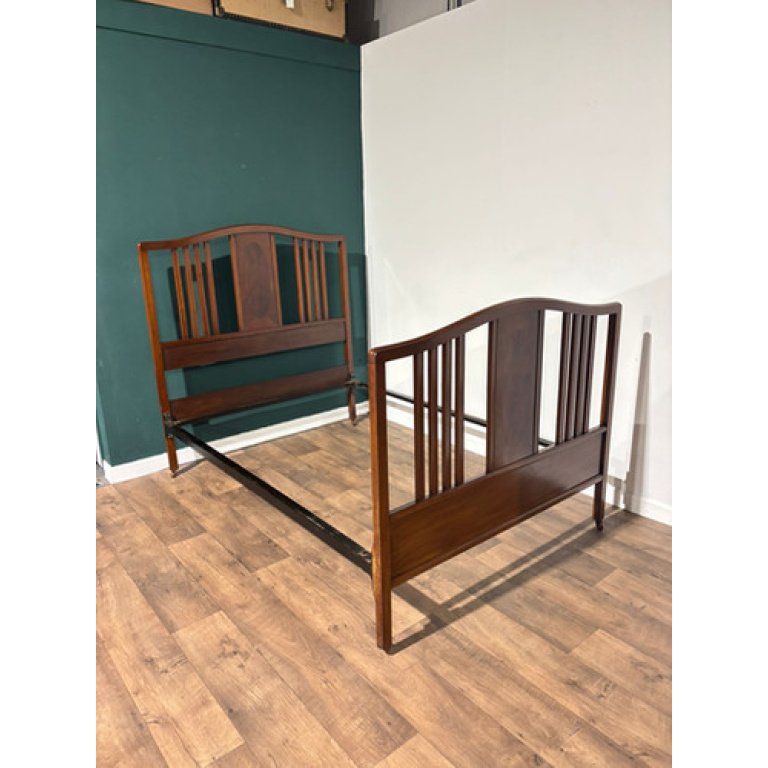 Vintage Mahogany Double Bed Stead