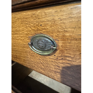 Vintage Oak Dresser With Rack
