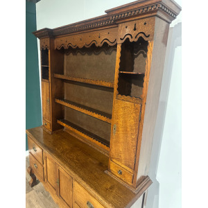Vintage Oak Dresser With Rack