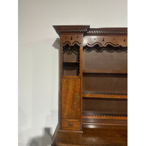 Vintage Oak Dresser With Rack