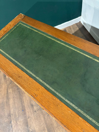 Vintage Pitch Pine Knee Hole Desk