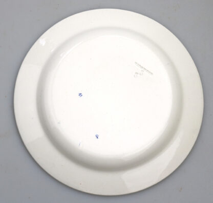 A scarce antique Georgian Wedgwood pottery Bamboo B&W Transferware Plate 1 C.19thC - Image 4