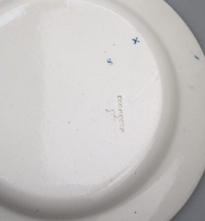A scarce antique Georgian Wedgwood pottery Bamboo B&W Transferware Plate 1 C.19thC - Image 5