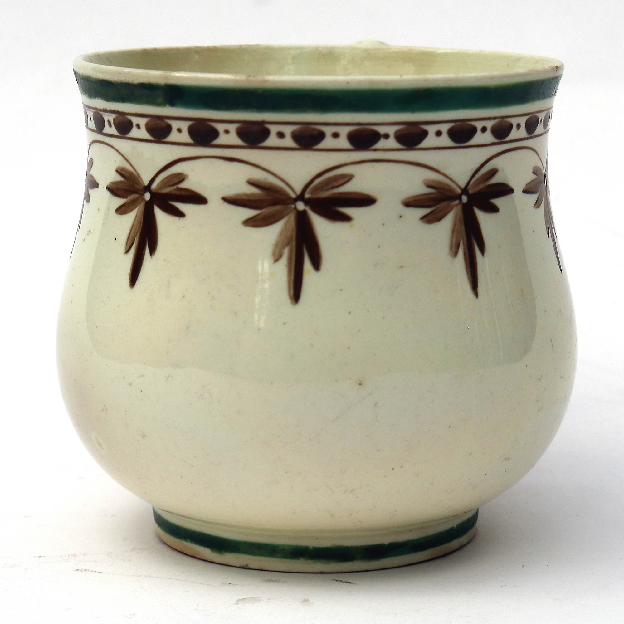 A good & rare antique Georgian Wedgwood Creamware pottery Ice Custard Cup C.1790