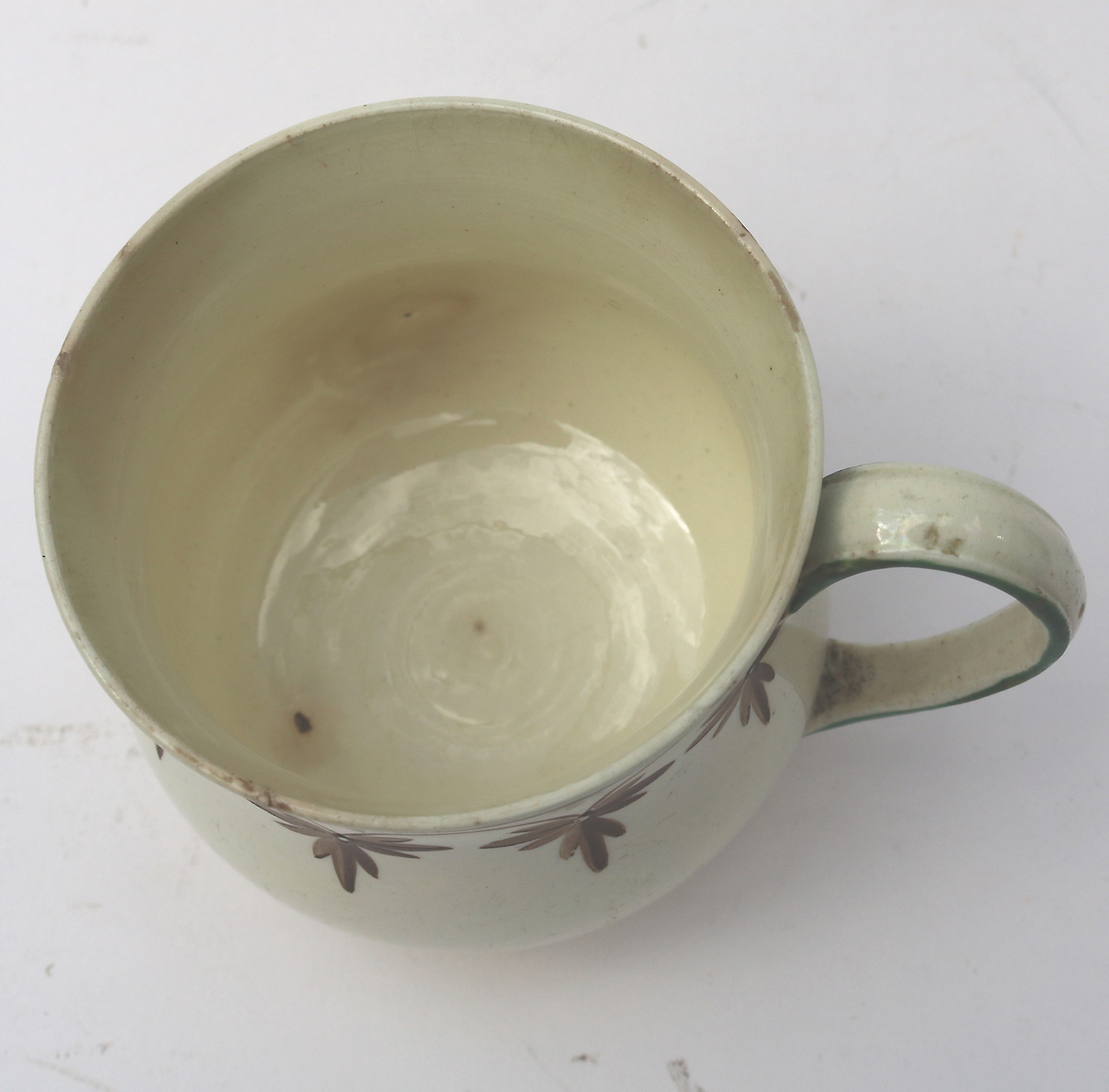 A good & rare antique Georgian Wedgwood Creamware pottery Ice Custard Cup C.1790