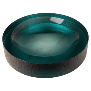 Wrought glass tidy tray by Flavio Poli for Seguso 1960