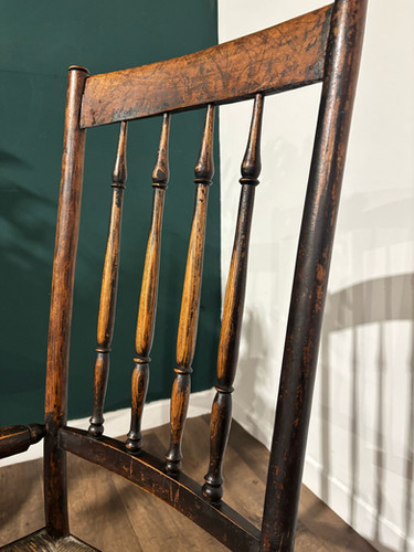 18th Century Lancashire Spindle Back Rocking Chair