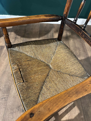 18th Century Lancashire Spindle Back Rocking Chair