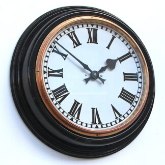 1940s British Enamelled Synchronome Vintage Wall Clock. Fully Guaranteed