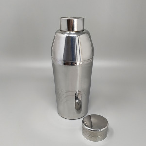 1970s Astonishing Cocktail Shaker by Guy Degrenne in Stainless Steel. Made in France