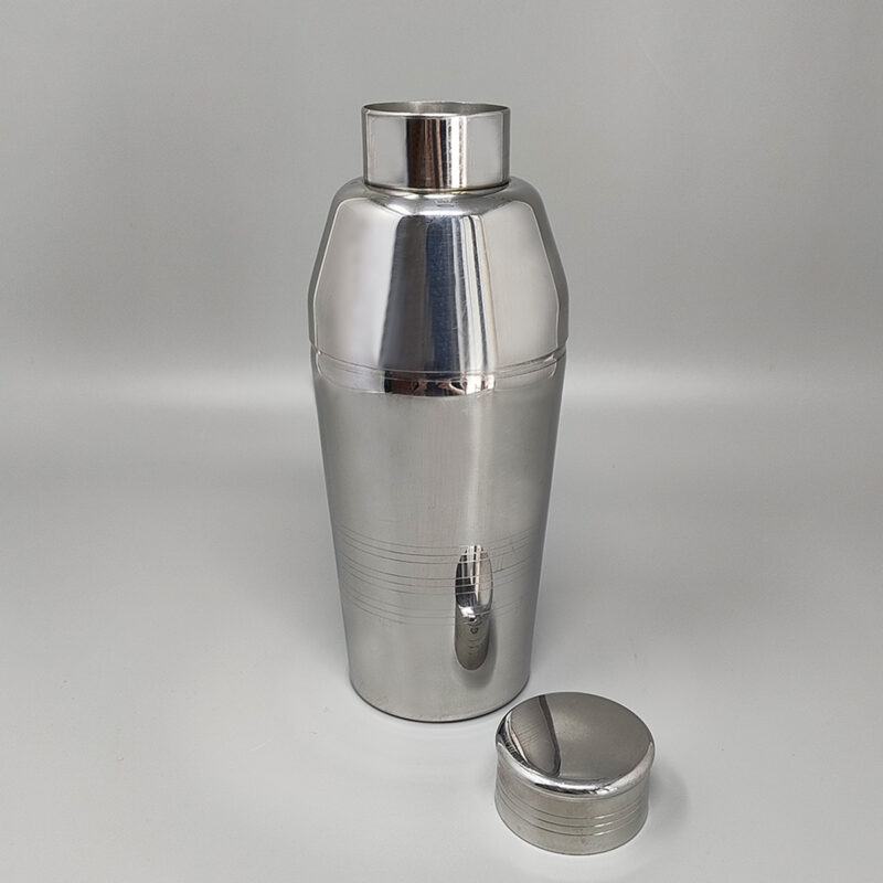 1970s Astonishing Cocktail Shaker by Guy Degrenne in Stainless Steel. Made in France