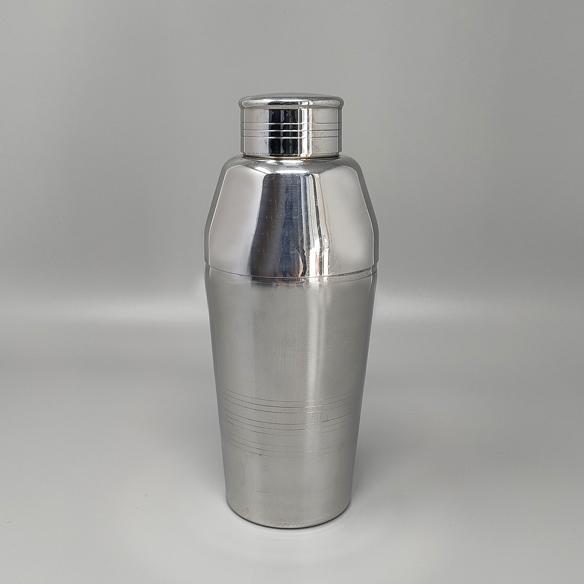 1970s Astonishing Cocktail Shaker by Guy Degrenne in Stainless Steel. Made in France