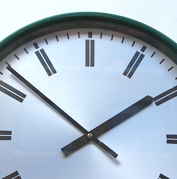 1970s British Office/Commercial Industrial Wall Clock. Fully Guaranteed