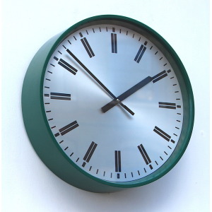 1970s British Office/Commercial Industrial Wall Clock. Fully Guaranteed