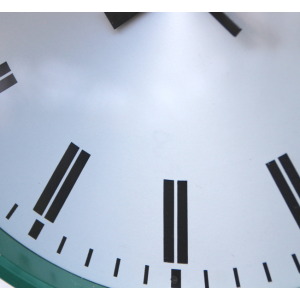 1970s British Office/Commercial Industrial Wall Clock. Fully Guaranteed