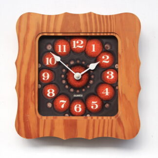 1970s Fat Lava Decorative Ceramic Vintage Wall Clock. Fully Guaranteed