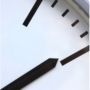 1970s Midcentury Original Industrial Wall Clock Factory. Fully Guaranteed