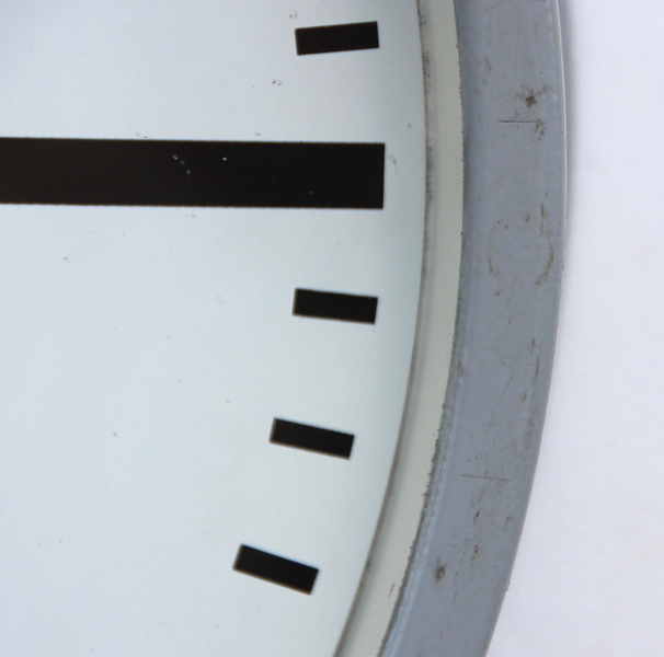 1970s Midcentury Original Industrial Wall Clock Factory. Fully Guaranteed