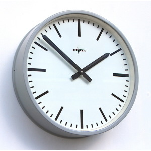 1970s Midcentury Original Industrial Wall Clock Factory. Fully Guaranteed