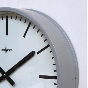 1970s Midcentury Original Industrial Wall Clock Factory. Fully Guaranteed