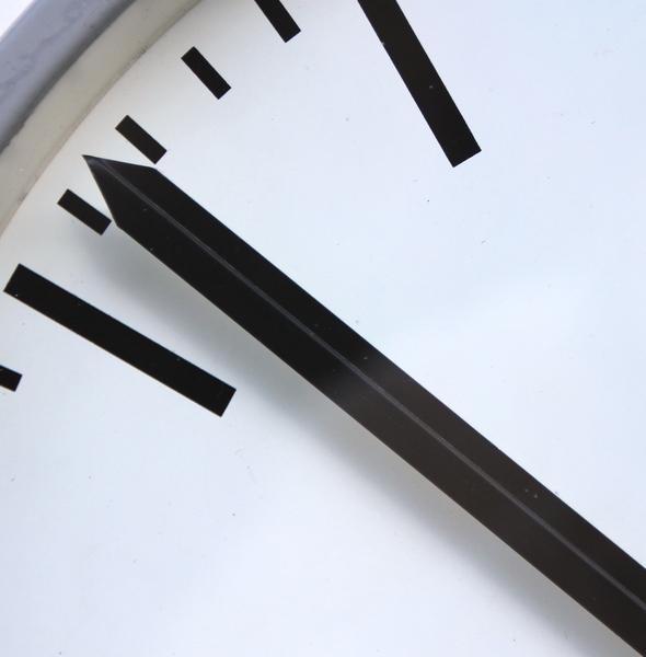 1970s Midcentury Original Industrial Wall Clock Factory. Fully Guaranteed