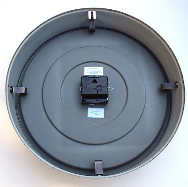 1970s Midcentury Original Industrial Wall Clock Factory. Fully Guaranteed