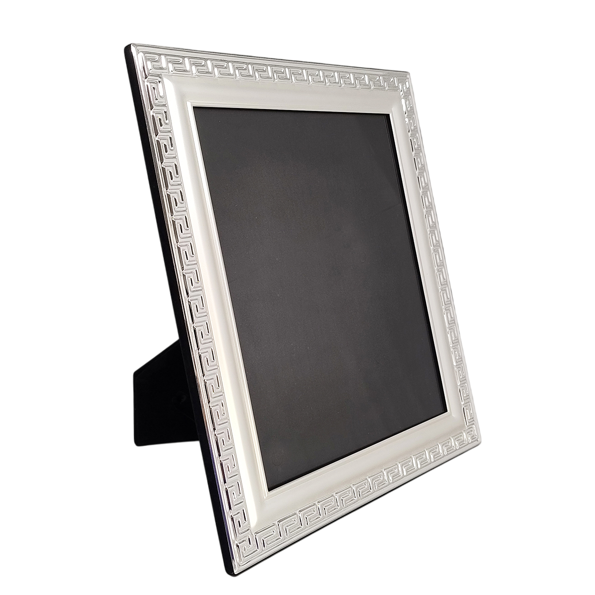 1970s Gorgeous Photo Frame in Silver Plated with Glass. Made in Italy