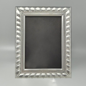 1970s Gorgeous Photo Frame in Silver Plated with Glass. Made in Italy